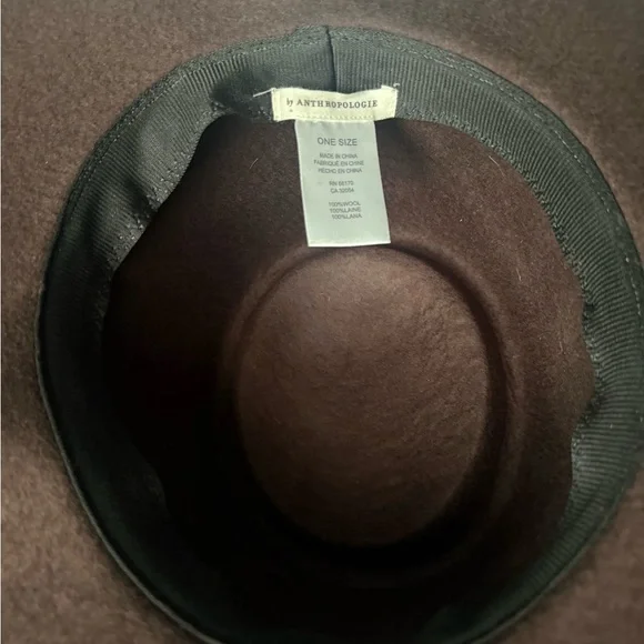 Anthropologie Chocolate Brown Hat - Picture 2 of 2